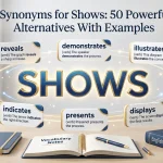 Synonyms for Shows